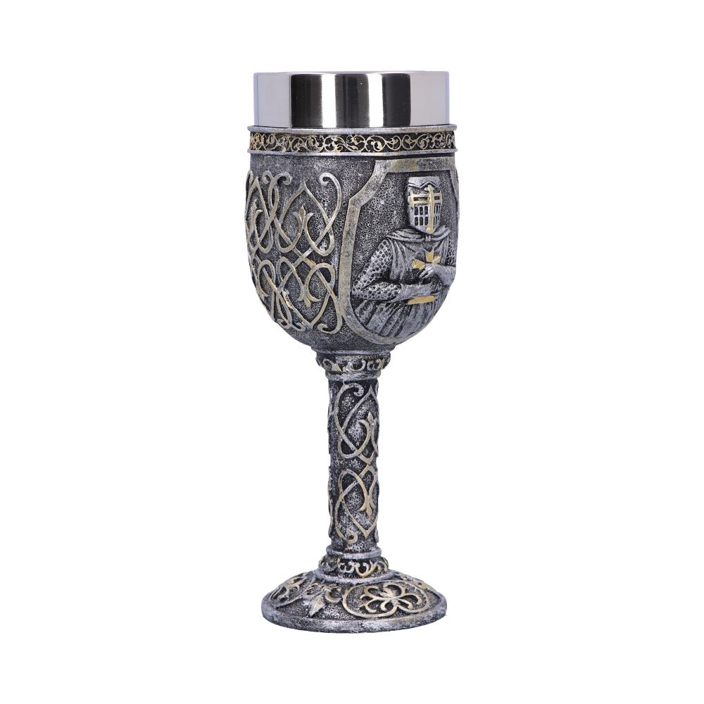 Pocal 'Armoured Medieval Knight Soldier' de 19 cm – Design cu cavaler medieval și detalii aurii [6]
