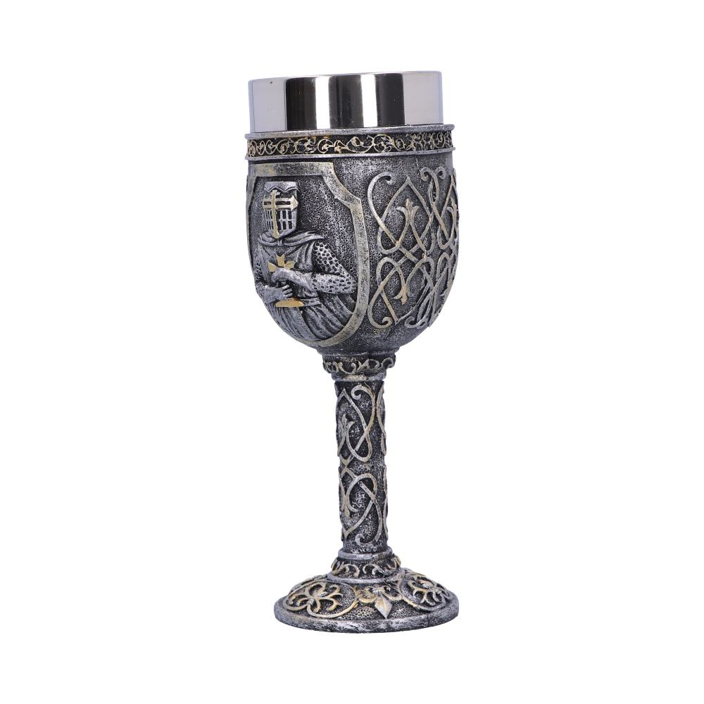 Pocal 'Armoured Medieval Knight Soldier' de 19 cm – Design cu cavaler medieval și detalii aurii [4]