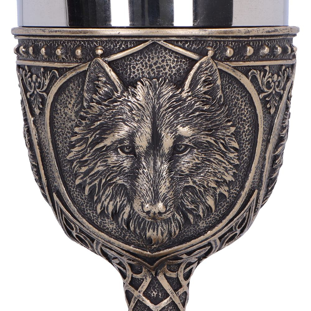 Pocal decorativ cu tematică lup medieval – Wild Thirst Chalice [7]