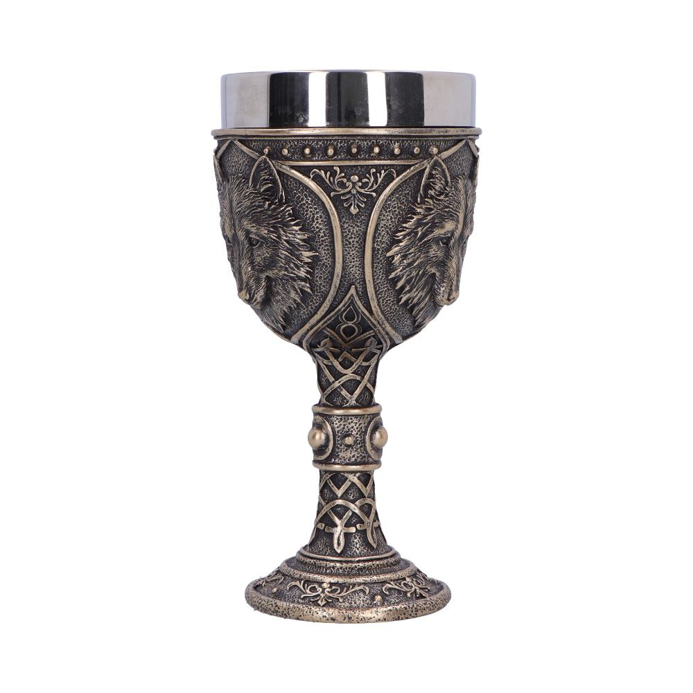 Pocal decorativ cu tematică lup medieval – Wild Thirst Chalice [5]