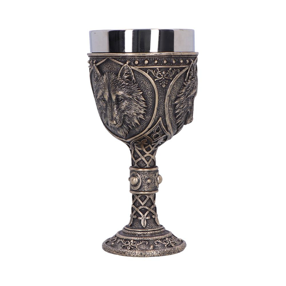 Pocal decorativ cu tematică lup medieval – Wild Thirst Chalice [4]