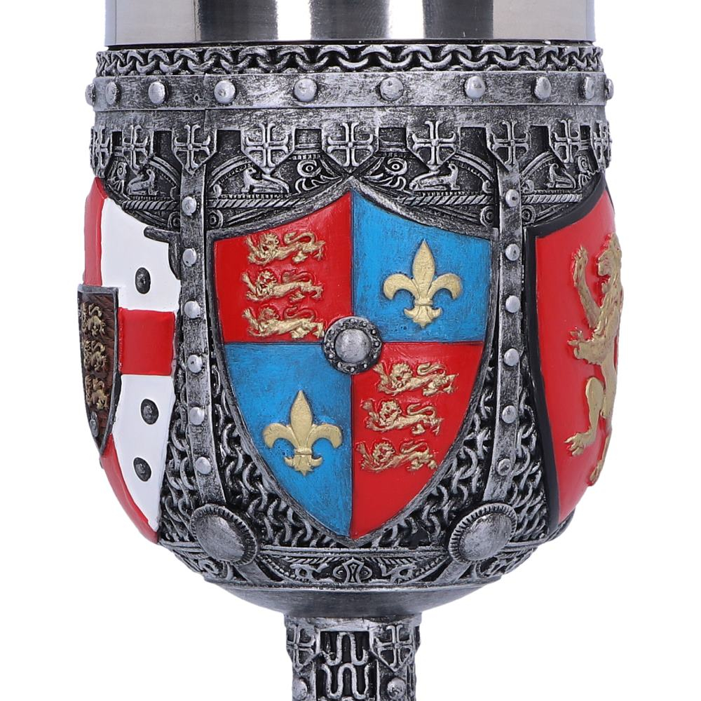 Pocal englezesc de 17 cm – Design heraldic, insert din oțel inoxidabil [7]