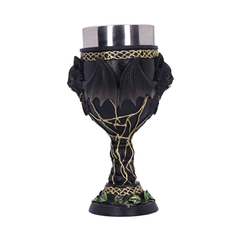 Pocal 'Feline Fang' de 17,3 cm – Design cu pisică neagră vampir și aripi de liliac [5]
