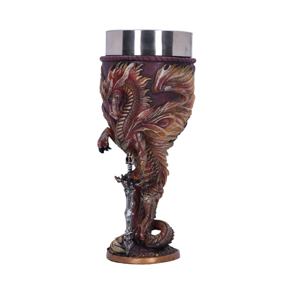Pocal Flame Blade – Pocal cu Dragonul Rosu al Focului de Ruth Thompson, 17.5 cm [4]