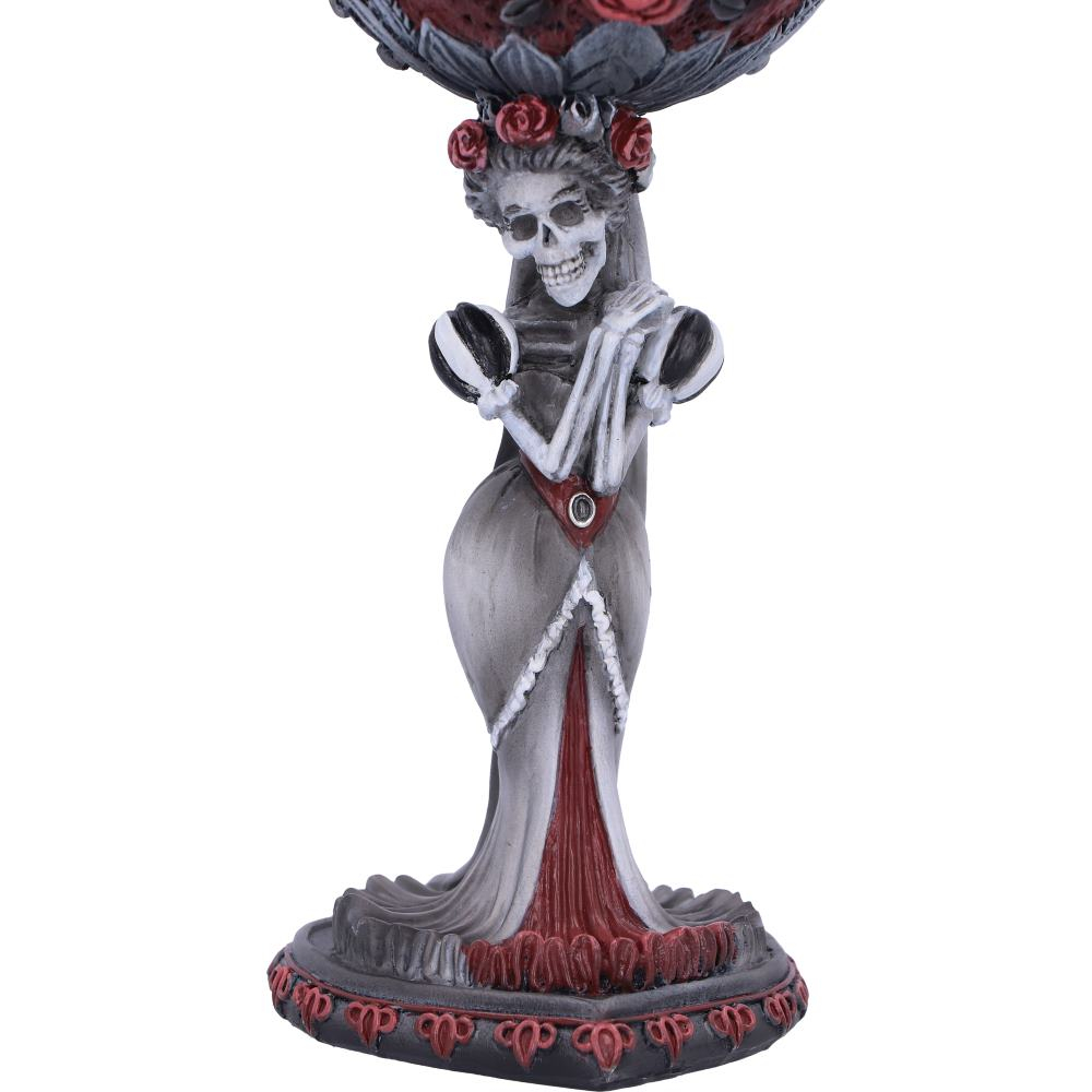 Pocal gotic Mrs Goblet – Design schelet feminin, 21 cm [8]