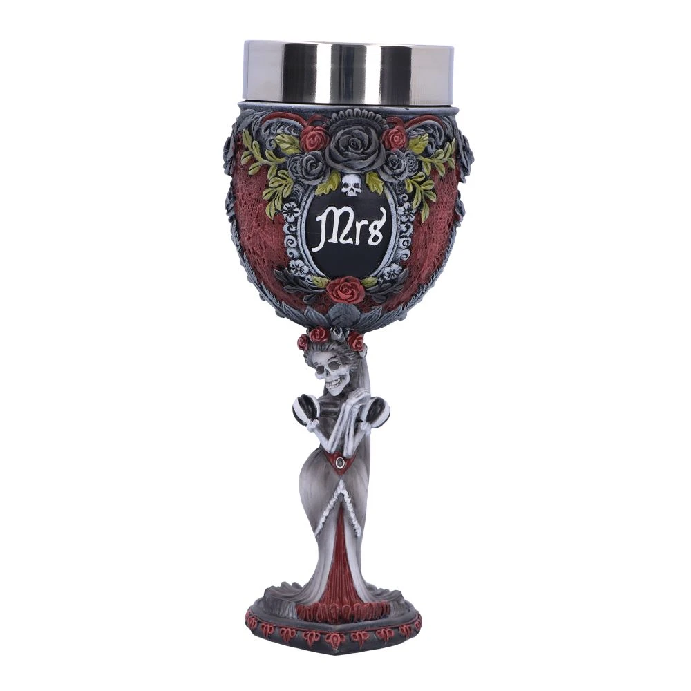 Pocal gotic Mrs Goblet – Design schelet feminin, 21 cm [2]