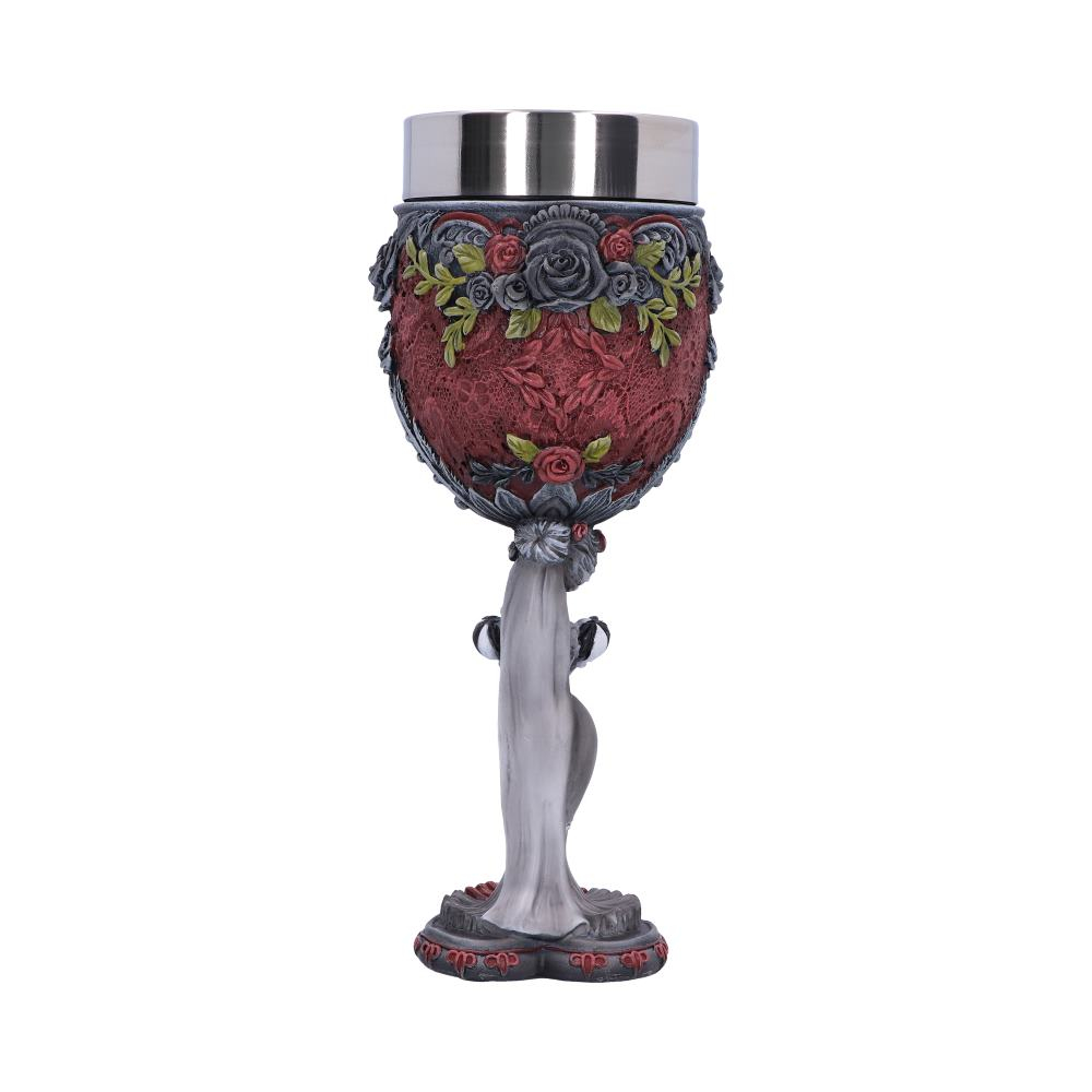 Pocal gotic Mrs Goblet – Design schelet feminin, 21 cm [5]