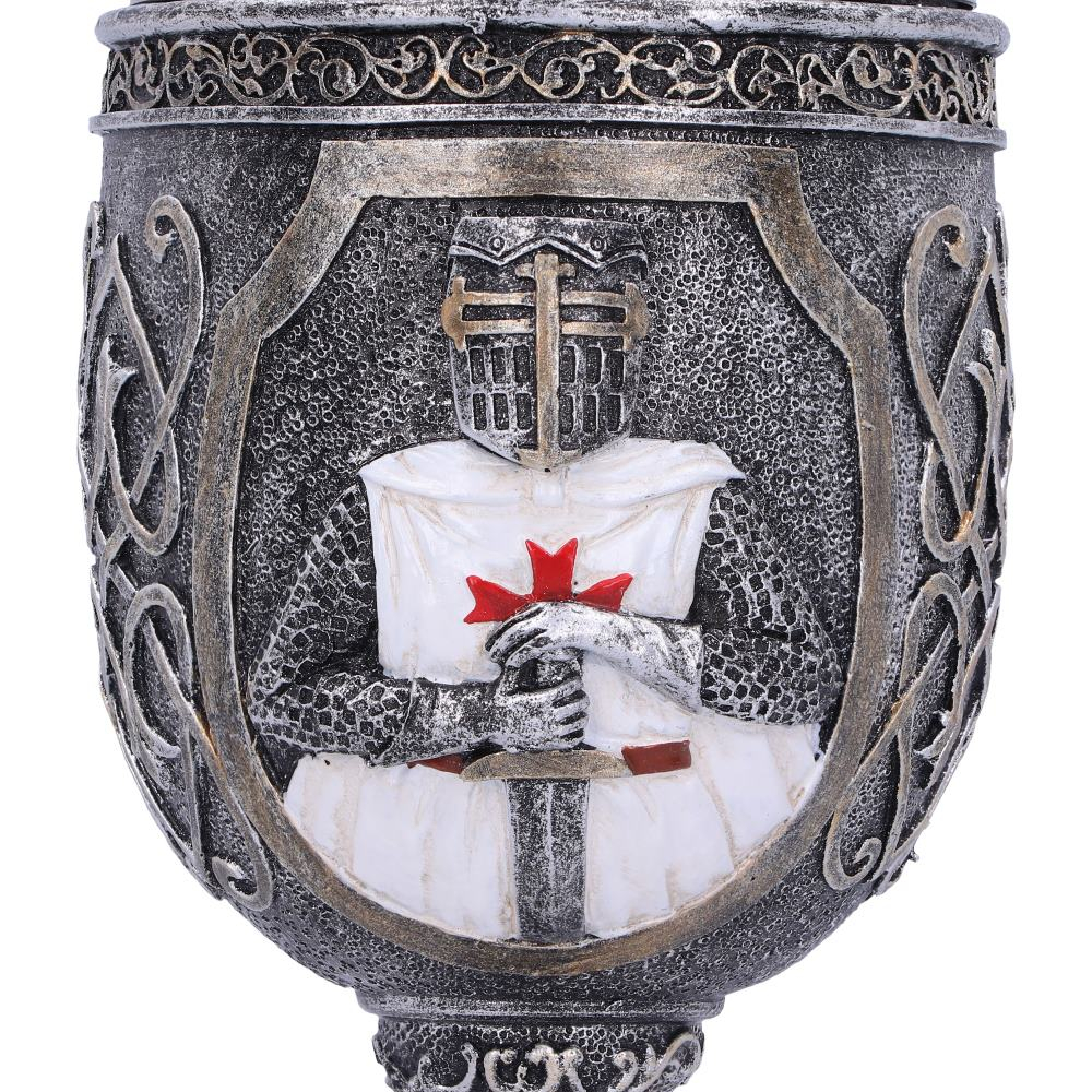 Pocal 'Templar' de 19 cm – Design cu cavaler medieval și detalii aurii [8]