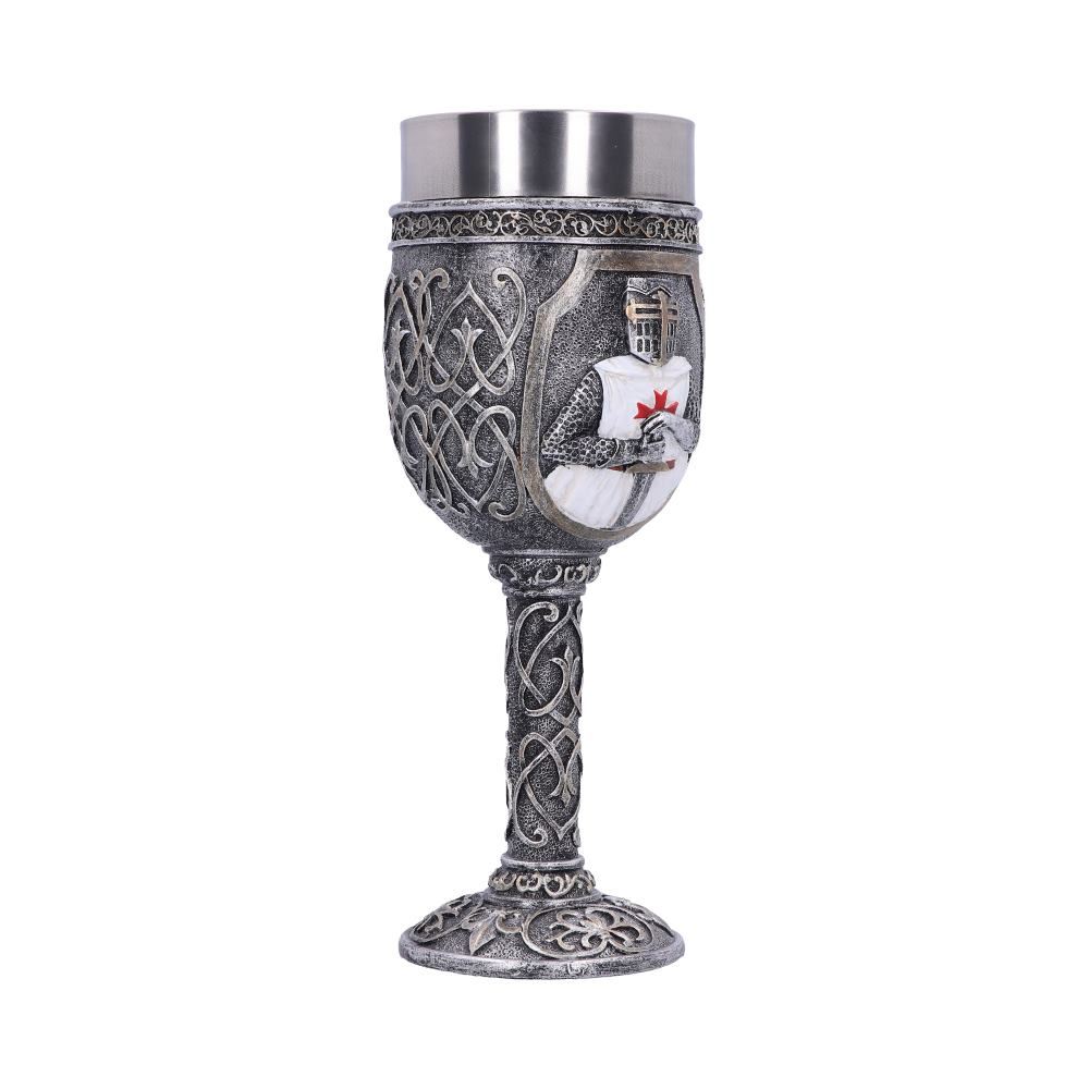 Pocal 'Templar' de 19 cm – Design cu cavaler medieval și detalii aurii [5]