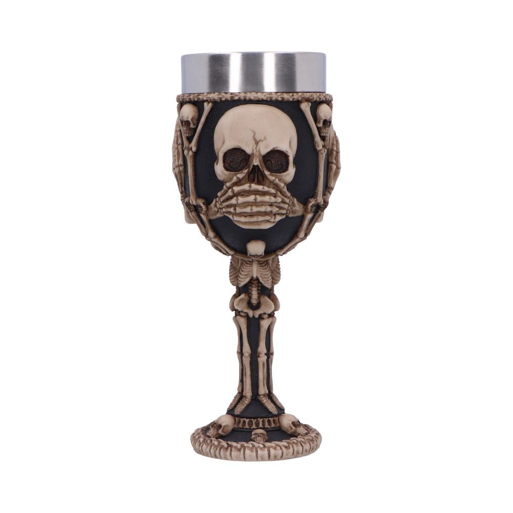 Pocal 'Three Wise Skeletons' de 20 cm – Design cu trei schelete înțelepte [6]