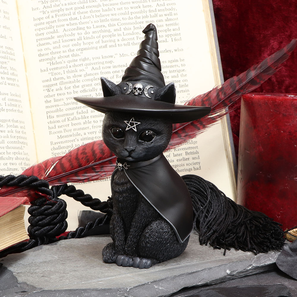 Purrah – Figurina Pisica Neagra Gotica cu Simboluri Oculte [1]