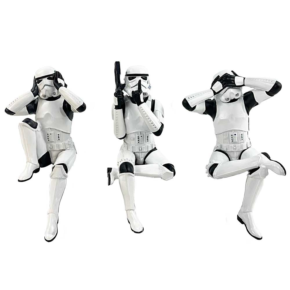 Set de 3 figurine "Three Wise Sitting Stormtroopers" – Stormtrooper [3]
