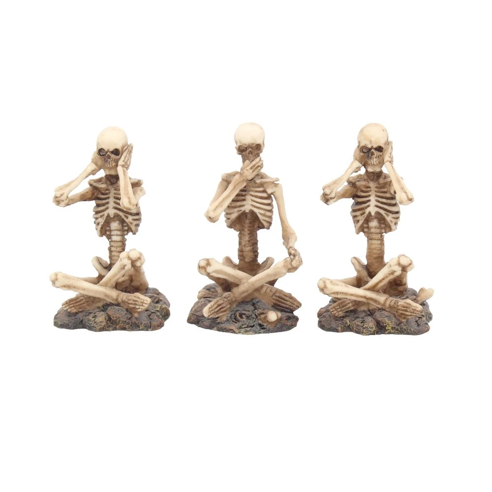 Set figurine "See No, Hear No, Speak No Skeletons" [2]