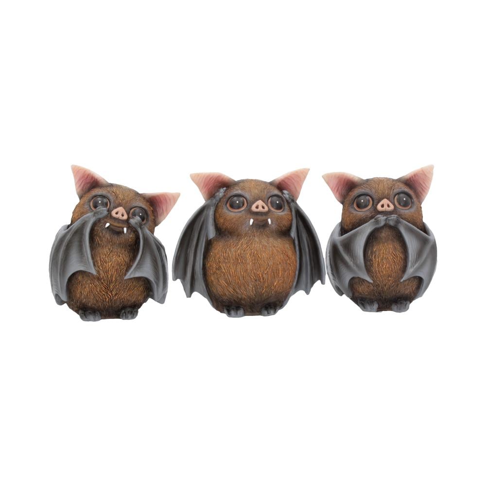 Set figurine Three Wise Bats 8,5 cm - Decoratiuni gotice cu lilieci [3]