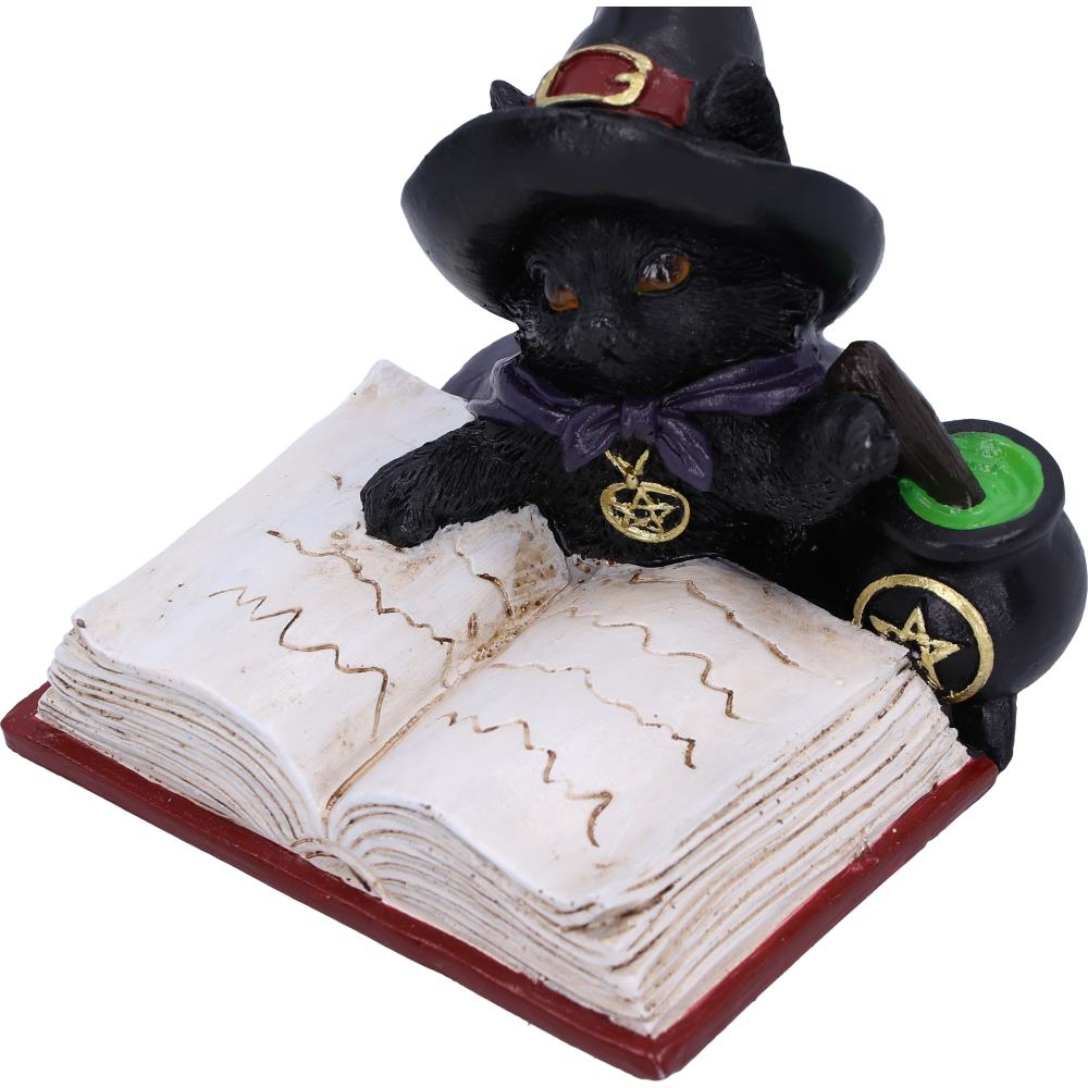 Statueta Familiar's Brew 8,5 cm - Decoratiune gotica cu pisica neagra si ceaun mistic [8]