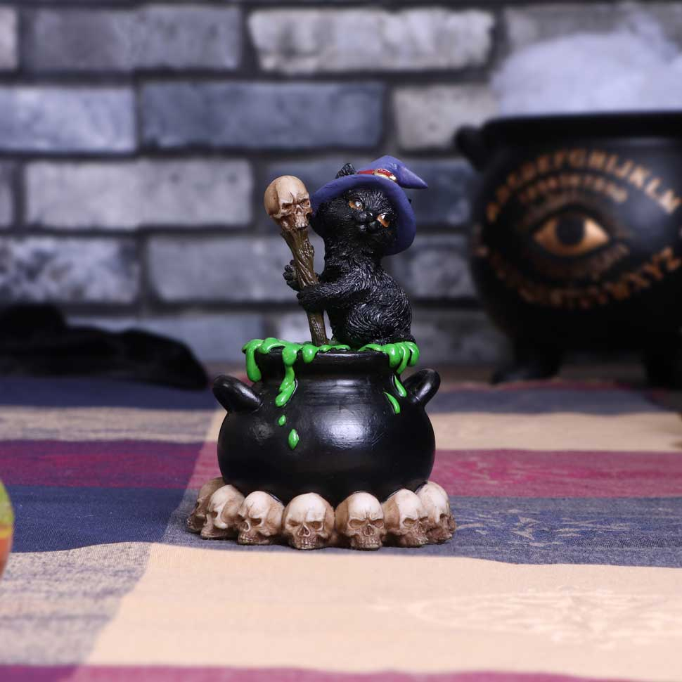 Statueta Spook 12 cm - Pisica neagra si ceaun magic [1]