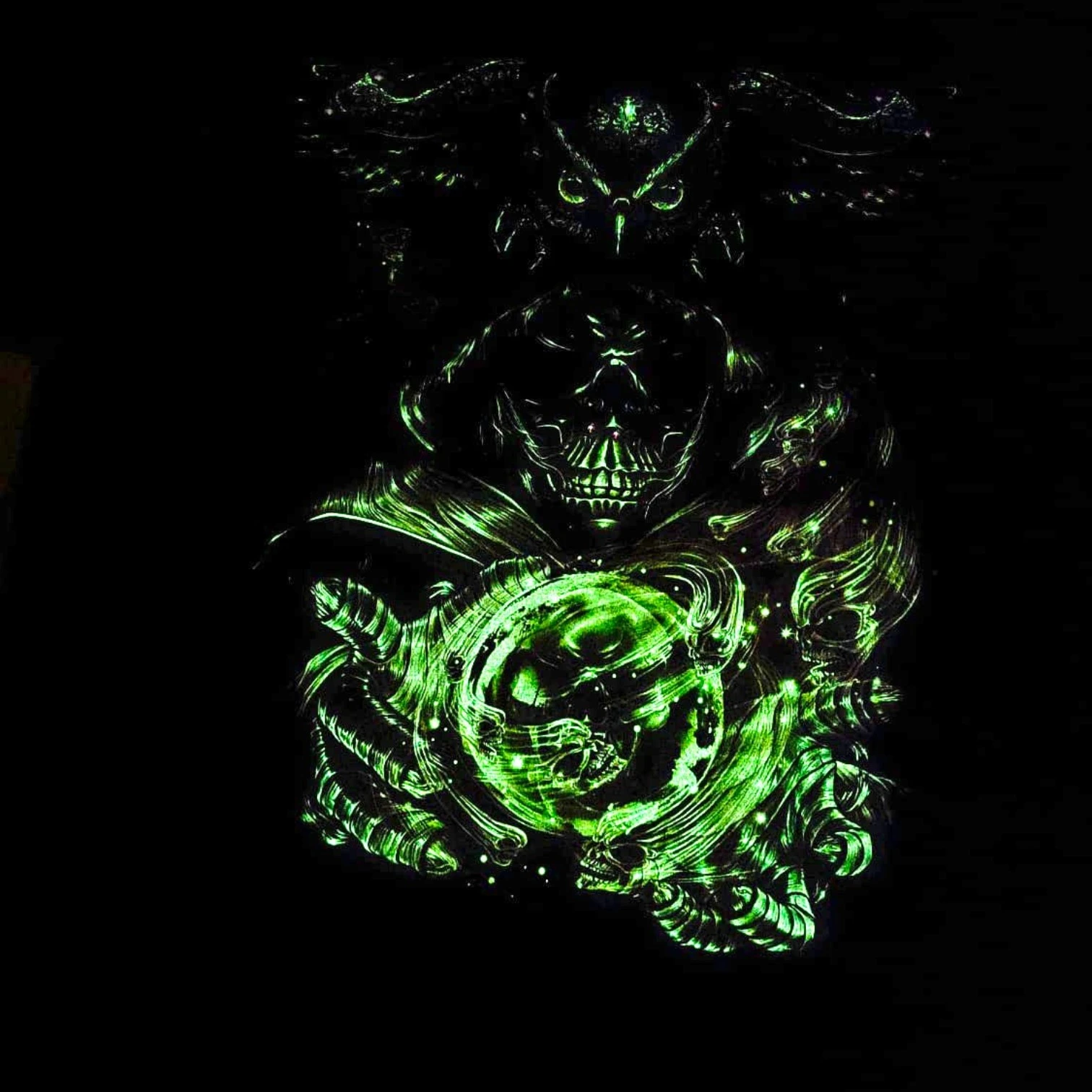 Tricou RockChang Dark Wizard Skull Gothic [2]