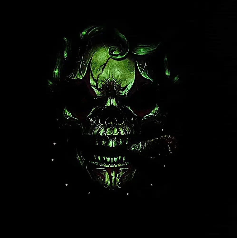 Skull Rebel Glow in the Night – Craniu rock cu efect luminos [2]