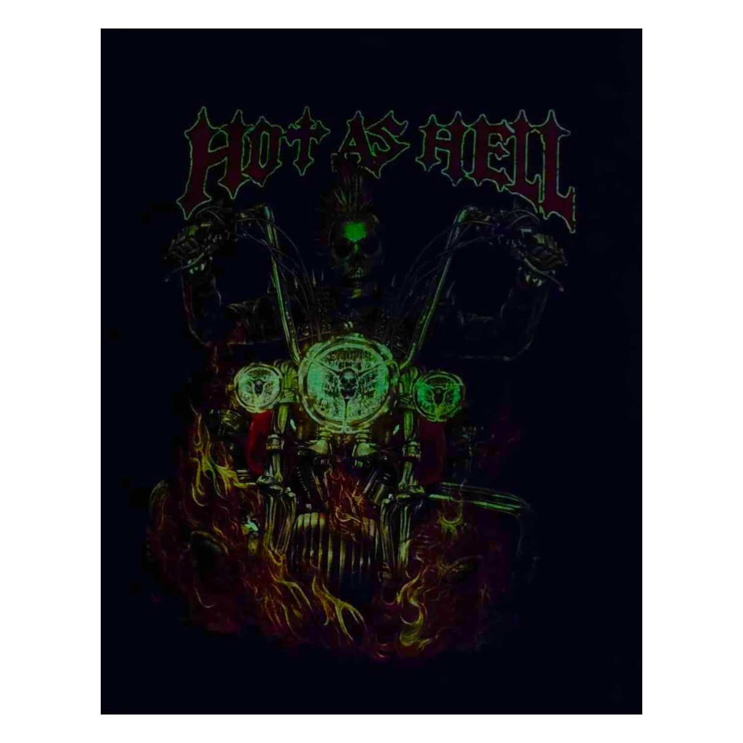 Tricou RockChang Hot As Hell Biker Skull [2]