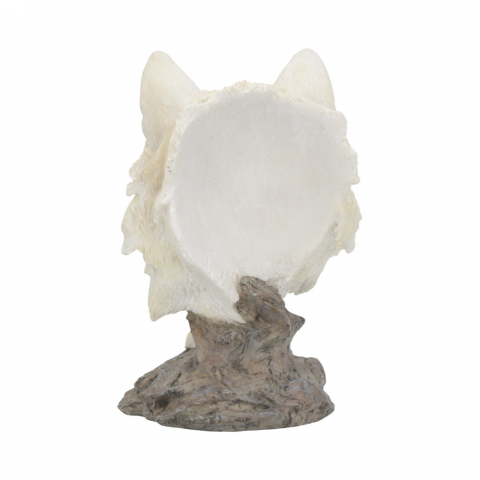 Bust Snow Searcher 16 cm - Sculptura decorativa lup alb [4]