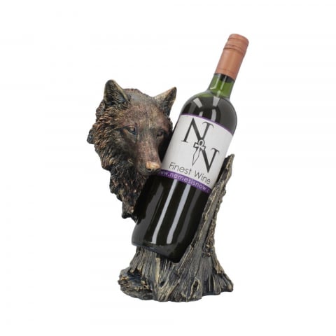 Decor - Call of the Wine – Suport sticla de Vin cu Lup