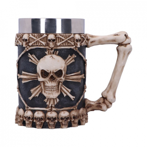 Cană gotică decorativă cu cranii – Large Tankard of Skulls [2]