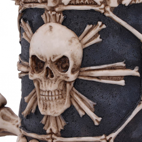 Cană gotică decorativă cu cranii – Large Tankard of Skulls [6]