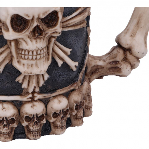 Cană gotică decorativă cu cranii – Large Tankard of Skulls [7]