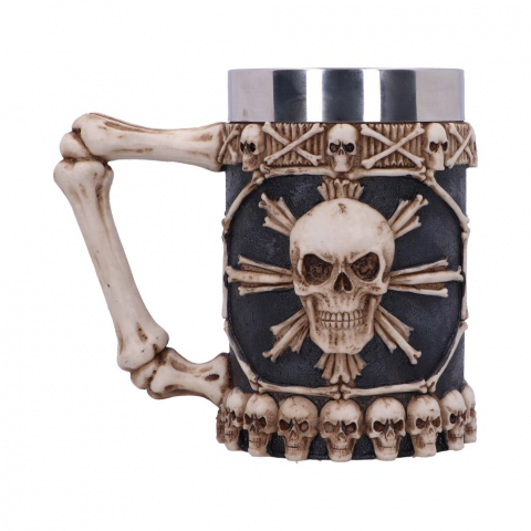 Cană gotică decorativă cu cranii – Large Tankard of Skulls [4]