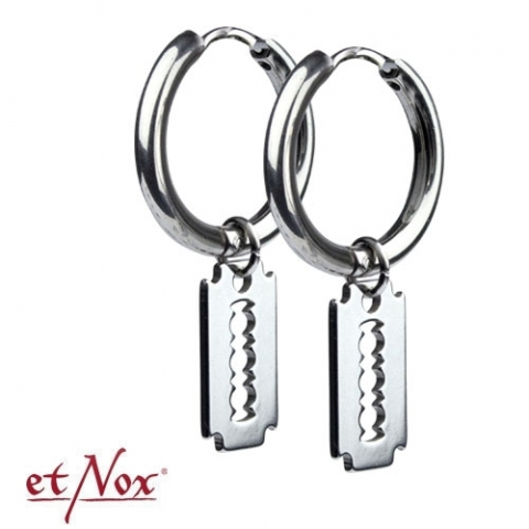 Cercei - Cercei etNox "Razor Blade" din oțel inoxidabil – Accesoriu gotic unisex