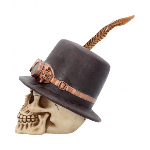 Craniu decorativ steampunk cu pălărie – The Aristocrat [4]