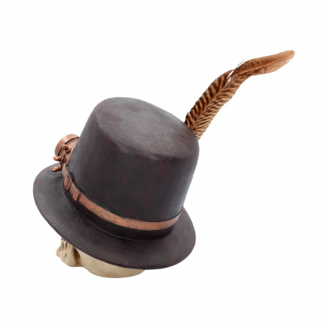 Craniu decorativ steampunk cu pălărie – The Aristocrat [5]