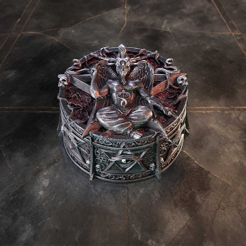 Decor - Cutie de bijuterii Hoard of the Baphomet – Design gotic