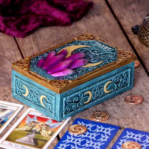 Cutie Decorativa cu Cristale si Simboluri Wiccane - Crystalline Box [8]