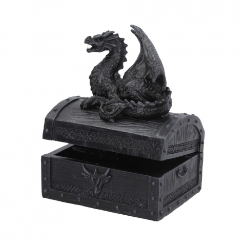 Cutie decorativă Sacred Keeper – Cufăr de comori cu dragon, 14,5 cm [2]