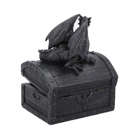 Cutie decorativă Sacred Keeper – Cufăr de comori cu dragon, 14,5 cm [4]