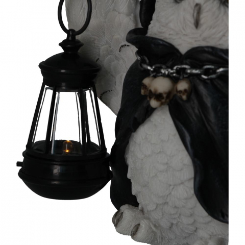 Felinar Reaper's Flight 17 cm - Decoratiune gotica cu Grim Reaper bufnita [7]