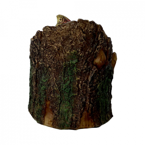 Figurină Arboreal Hatchling Red – Pui de Dragon Roșu în Trunchi de Copac Luminos, 10,8 cm [4]