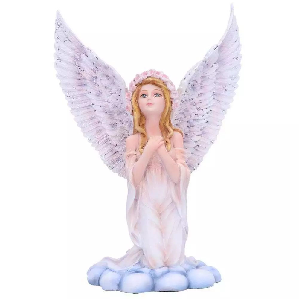 Vrajitoare si Zâne - Figurină Înger Bellerose – Decor Fantasy Angelic, Rășină, Detalii Pictate Manual