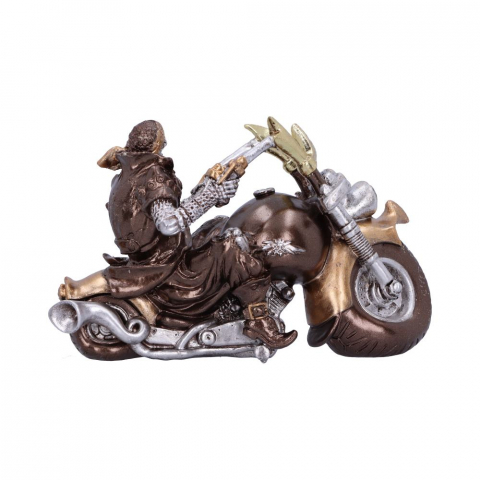 Figurina Bronze Full Throttle Motorbike 17 cm - Sculptura decorativa motocicleta [4]