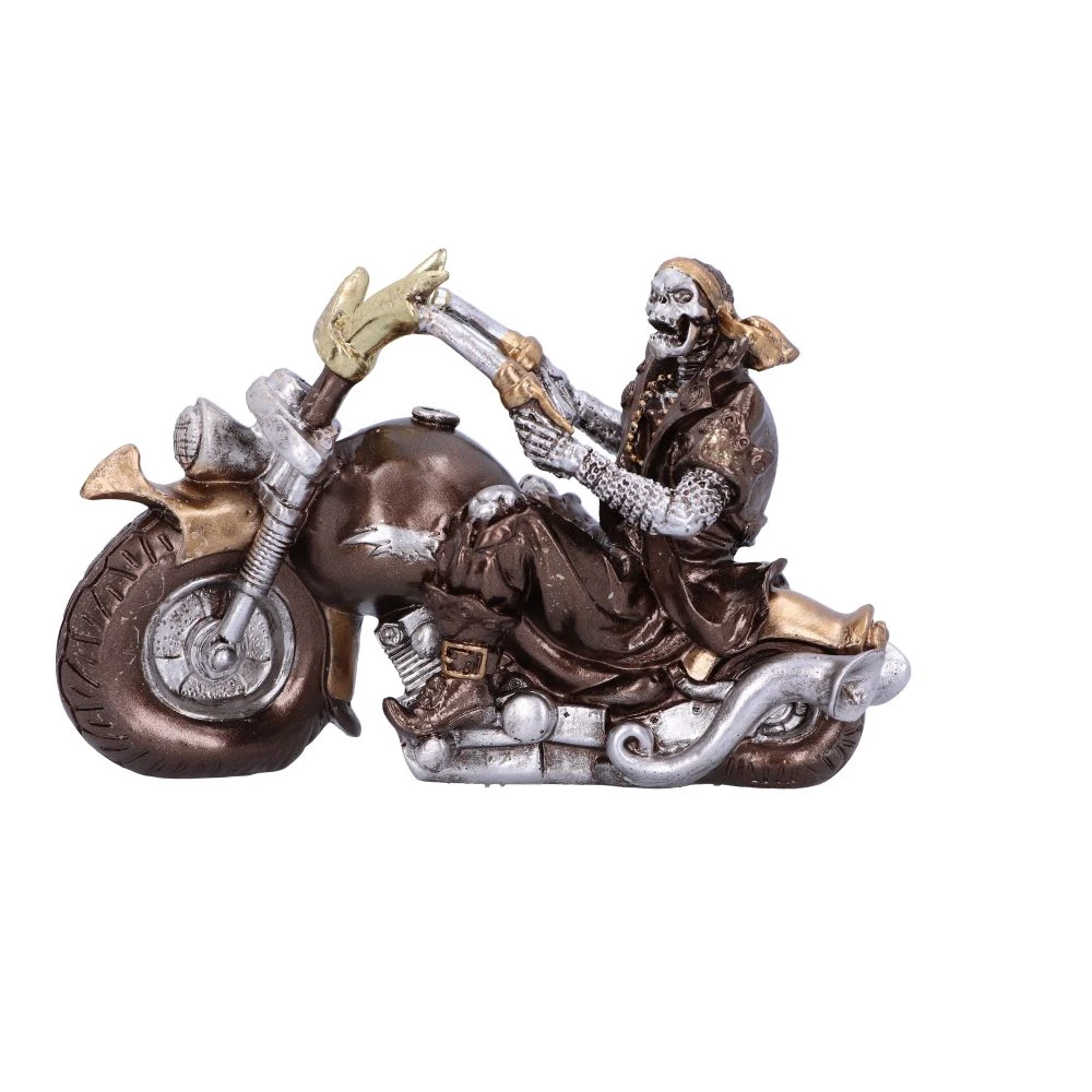 Figurina Bronze Full Throttle Motorbike 17 cm - Sculptura decorativa motocicleta [1]