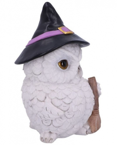 Figurină Bufniță Magică – Snowy Magic, Decor Wicca, Fantasy, Rășină [1]