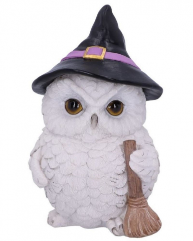 Figurină Bufniță Magică – Snowy Magic, Decor Wicca, Fantasy, Rășină [4]