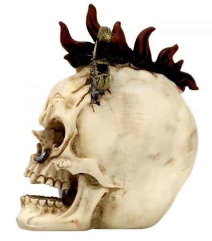 Figurină Craniu cu Sabie – Artă Detaliată pentru Decoruri Gotice [2]