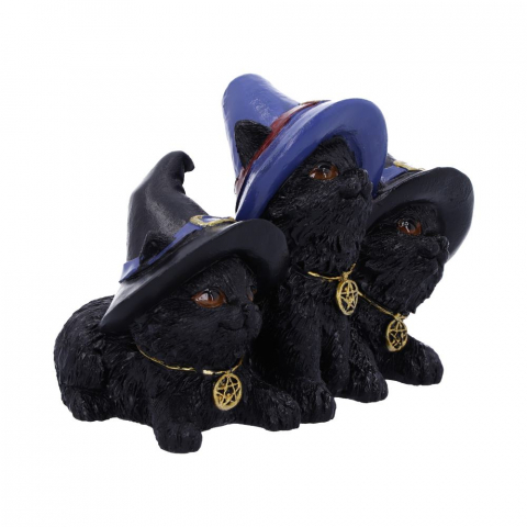 Figurina Familiar Felines – Pisici Negre cu Pălării de Vrăjitoare [5]