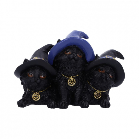 Figurina Familiar Felines – Pisici Negre cu Pălării de Vrăjitoare [2]