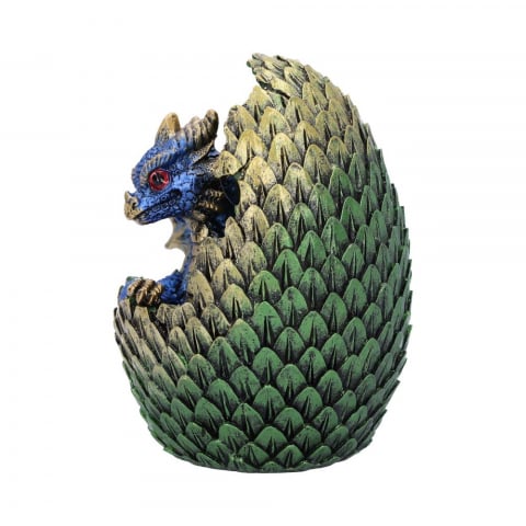 Figurină Geode Home (Blue) – Pui de Dragon în Ou Geodă, 10,7 cm [2]