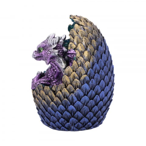 Figurină Geode Home (Purple) – Pui de Dragon în Ou Geodă, 10,7 cm [2]