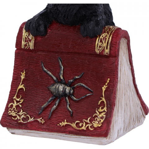 Figurină Hocus – Pisică Neagră Familiară și Carte de Vrăji, 12,7 cm [6]