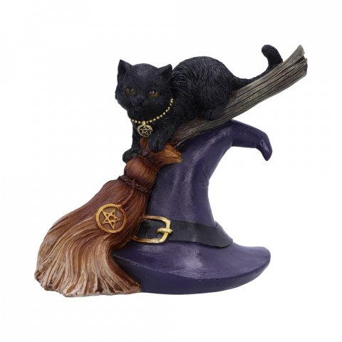 Figurină Pisică Neagră – Bewitched, Decor Gothic, Wicca, Rășină 13.3 cm [2]